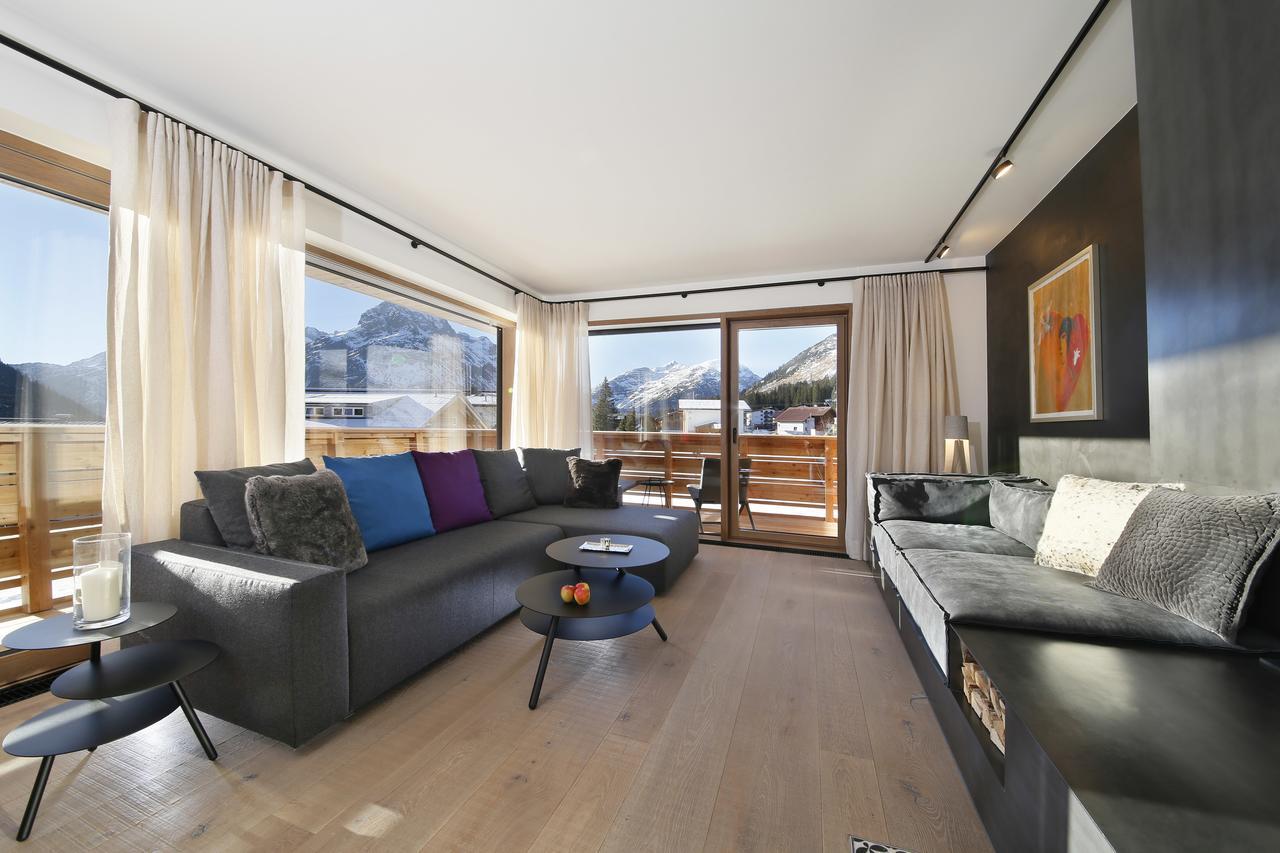 Chalet Hohe Welt - Luxury Apartments Lech am Arlberg Bagian luar foto
